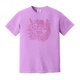 Radical Roots Custom Printed Apparel in Neon Orchid/Pink Ink
