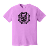 MVEA Unisex Cotton Tee in Neon Violet